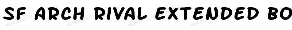 SF Arch Rival Extended Bold字体转换